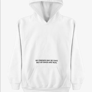 Fake friends oversized hoodie